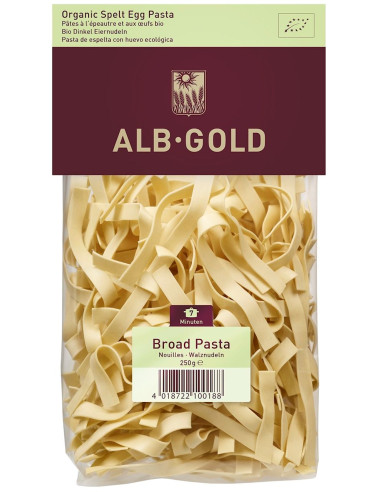 MAKARON (ORKISZOWY JAJECZNY) WSTĄŻKI BIO 250 g - ALB-GOLD