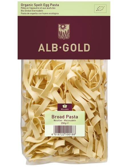 MAKARON (ORKISZOWY JAJECZNY) WSTĄŻKI BIO 250 g - ALB-GOLD