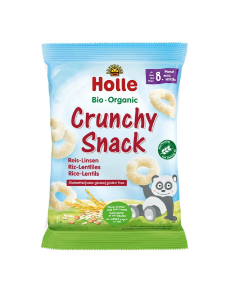 CHRUPKI RYŻ - SOCZEWICA BEZ DODATKU CUKRÓW BEZGLUTENOWE OD 8 MIESIĄCA BIO 25 g - HOLLE