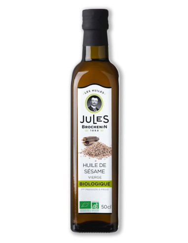 OLEJ SEZAMOWY TŁOCZONY NA ZIMNO BIO 500 ml - JULES BROCHENIN