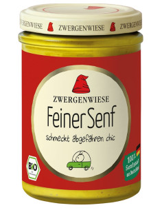 MUSZTARDA DELIKATESOWA BEZGLUTENOWA BIO 160 ml - ZWERGENWIESE