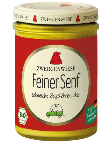 MUSZTARDA DELIKATESOWA BEZGLUTENOWA BIO 160 ml - ZWERGENWIESE