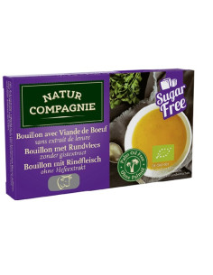 BULION - KOSTKI WOŁOWE BEZ DODATU CUKRÓW I DROŻDŻY BIO (8 x 10 g) 80 g - NATUR COMPAGNIE