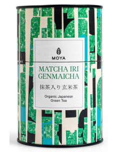 HERBATA ZIELONA MATCHA IRI GENMAICHA JAPOŃSKA BIO 60 g - MOYA MATCHA