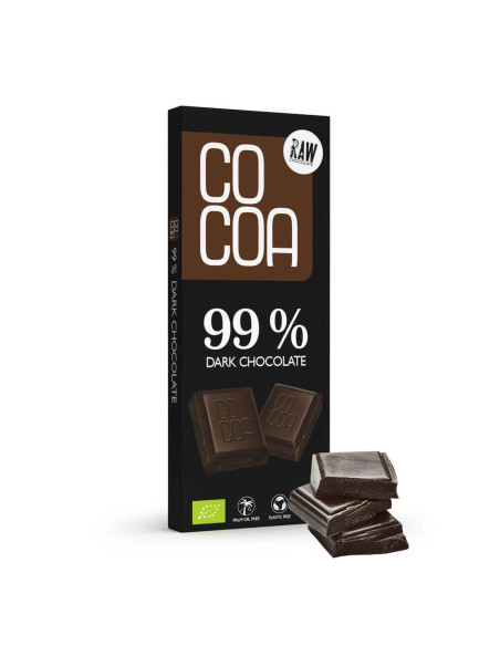 CZEKOLADA GORZKA 99 % BIO 40 g - COCOA