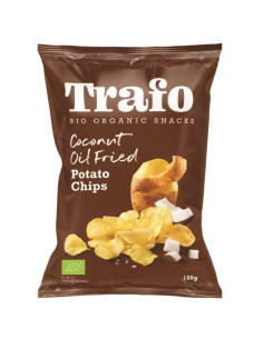 CHIPSY ZIEMNIACZANE SMAŻONE NA OLEJU KOKOSOWYM BIO 100 g - TRAFO