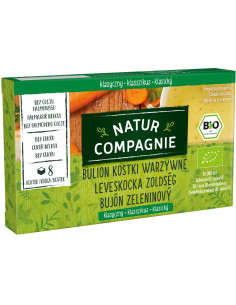 BULION - KOSTKI WARZYWNE BEZ DODATKU CUKRÓW BIO (8 x 10,5 g) 84 g - NATUR COMPAGNIE