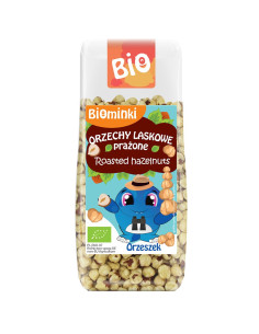 ORZECHY LASKOWE BLANSZOWANE PRAŻONE BIO 100 g - BIOMINKI