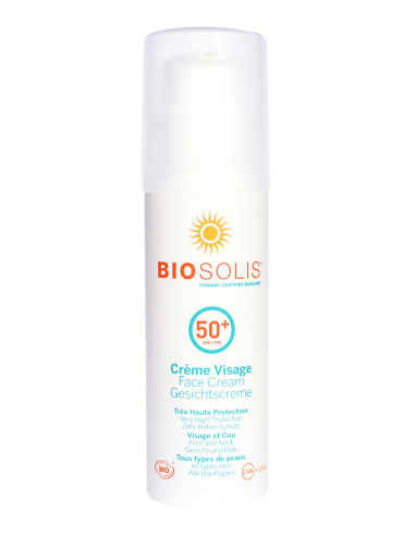KREM PRZECIWSŁONECZNY DO TWARZY SPF 50+ ECO 50 ml - BIOSOLIS (PRODUKT SEZONOWY)