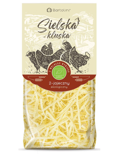 MAKARON (2-JAJECZNY SEMOLINOWY) KRAJANKA BIO 250 g - BARTOLINI (SIELSKA KLUSKA)