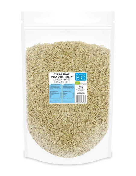 RYŻ BASMATI PEŁNOZIARNISTY BIO 5 kg - HORECA (BIO PLANET)