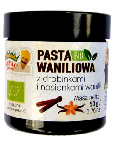 PASTA WANILIOWA BIO 50 g - ROYAL BRAND