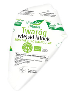 TWARÓG WIEJSKI KLINEK PÓŁTŁUSTY BIO (około 0,25 kg) - BIO PLANET 2