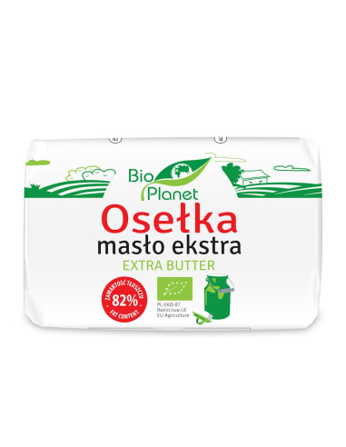 MASŁO EKSTRA OSEŁKA (82 % TŁUSZCZU) BIO 200 g - BIO PLANET