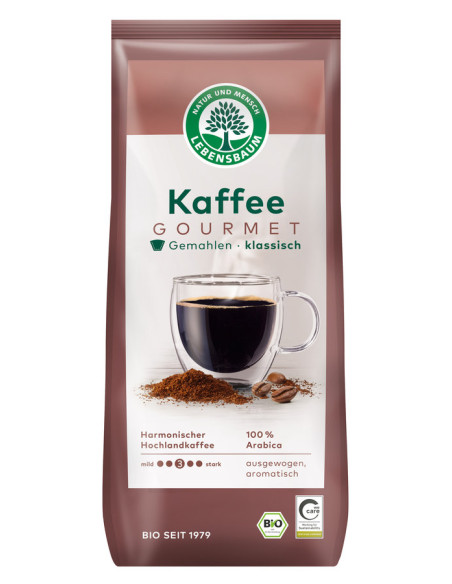 KAWA MIELONA ARABICA 100 % KLASYCZNA BIO 500 g - LEBENSBAUM