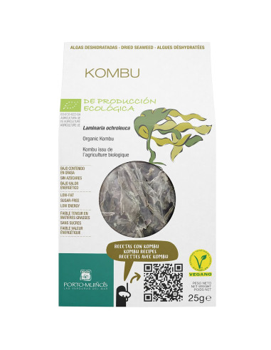 ALGI MORSKIE SUSZONE - KOMBU BIO 25 g - PORTO MUINOS