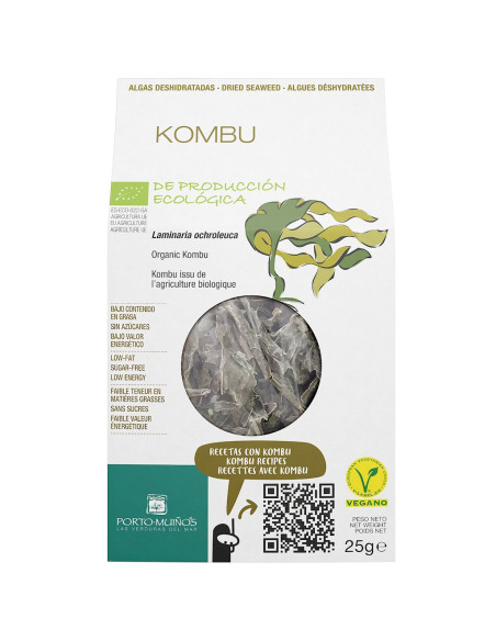 ALGI MORSKIE SUSZONE - KOMBU BIO 25 g - PORTO MUINOS