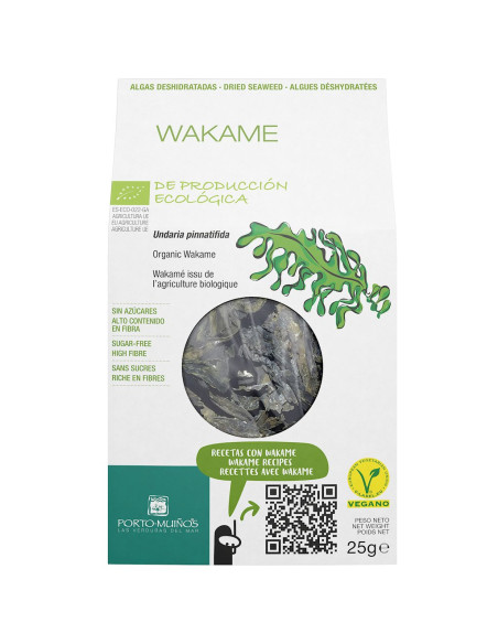 ALGI MORSKIE SUSZONE - WAKAME BIO 25 g - PORTO MUINOS