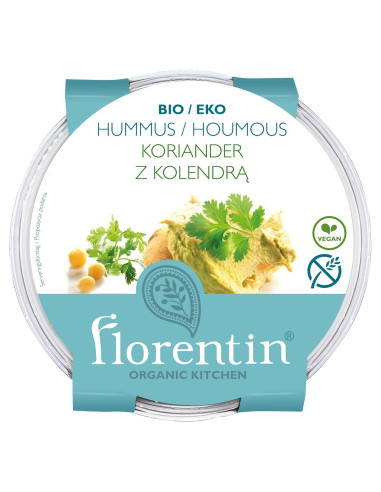 HUMMUS Z KOLENDRĄ BEZGLUTENOWY BIO 170 g - FLORENTIN