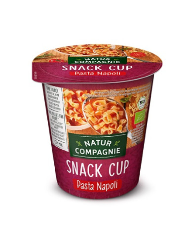 DANIE BŁYSKAWICZNE W KUBKU PASTA NAPOLI BEZ DODATKU CUKRÓW BIO 59 g - NATUR COMPAGNIE