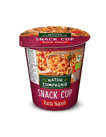 DANIE BŁYSKAWICZNE W KUBKU PASTA NAPOLI BEZ DODATKU CUKRÓW BIO 59 g - NATUR COMPAGNIE