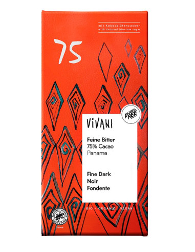 CZEKOLADA GORZKA 75 % BIO 80 g - VIVANI
