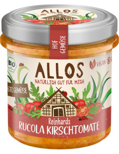 PASTA WARZYWNA Z POMIDORAMI CHERRY I RUKOLĄ BEZGLUTENOWA BIO 135 g - ALLOS