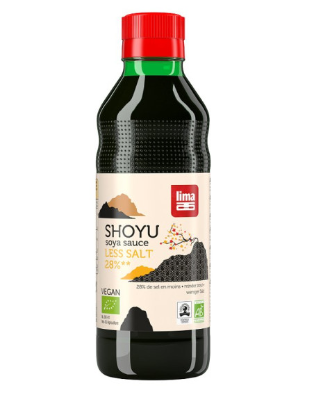 SOS SOJOWY SHOYU 28 % MNIEJ SOLI BIO 250 ml - LIMA