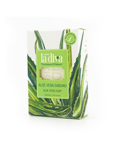 MYDŁO W KOSTCE ALOES 100 g - LA DIVA