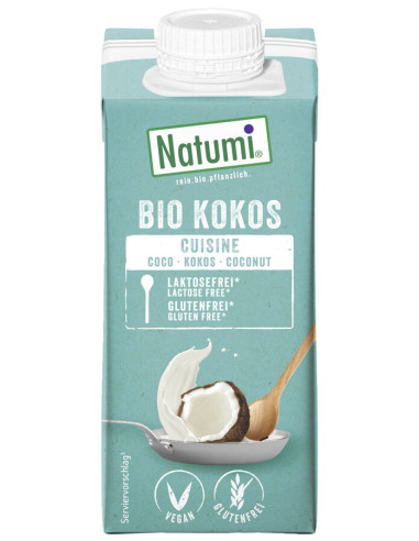 KREM KOKOSOWY DO GOTOWANIA I PIECZENIA BEZGLUTENOWY BIO 200 ml - NATUMI