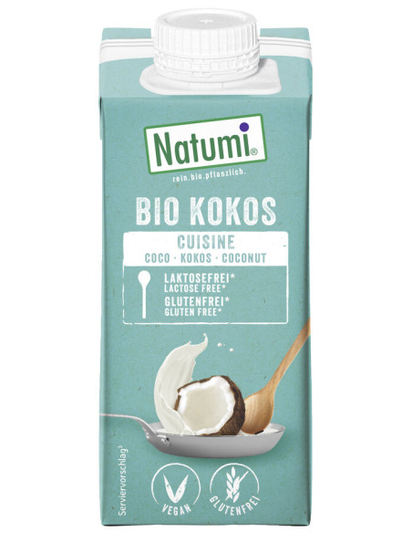 KREM KOKOSOWY DO GOTOWANIA I PIECZENIA BEZGLUTENOWY BIO 200 ml - NATUMI