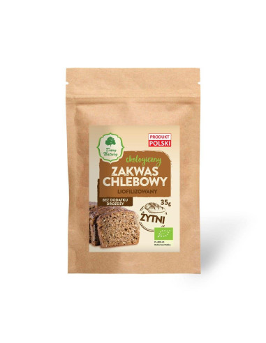 ZAKWAS CHLEBOWY ŻYTNI LIOFILIZOWANY BIO 35 g - DARY NATURY