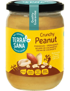 KREM Z ORZESZKÓW ZIEMNYCH PRAŻONYCH 100 % CRUNCHY BIO 500 g - TERRASANA