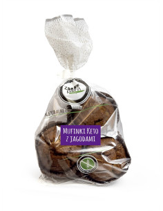 MUFINKI Z JAGODAMI KETO BEZGLUTENOWE 180 g - ZDROWA MICHA (NA ZAMÓWIENIE)