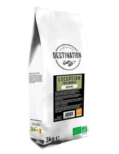 KAWA ZIARNISTA ARABICA 100 % EXCEPTION FAIR FOR LIFE BIO 3 kg - HORECA (DESTINATION)