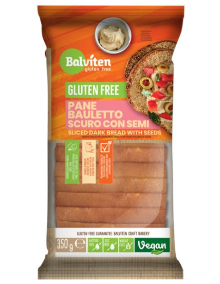 CHLEB CIEMNY Z ZIARNAMI KROJONY BEZGLUTENOWY 350 g - BALVITEN
