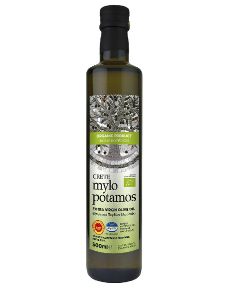 OLIWA Z OLIWEK EXTRA VIRGIN PDO KRETA BIO 500 ml - MYLOPOTAMOS
