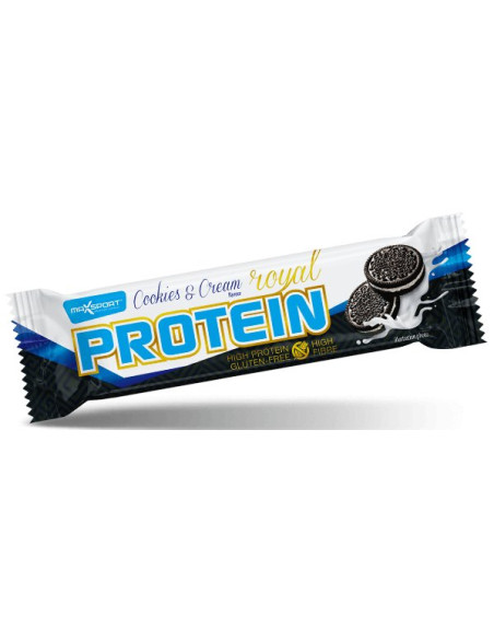 BATON PROTEINOWY O SMAKU CIASTECZKOWYM W POLEWIE BIAŁEJ BEZGLUTENOWY 60 g - MAXSPORT