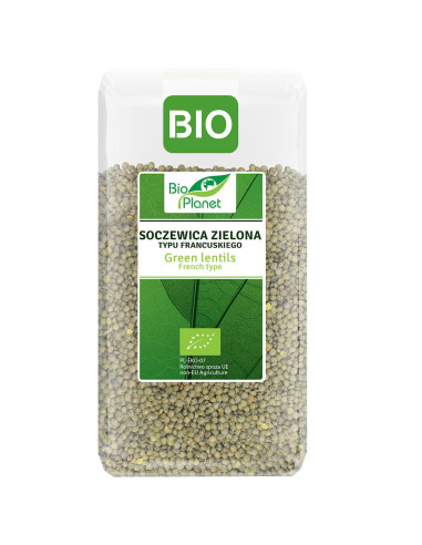 SOCZEWICA ZIELONA TYPU FRANCUSKIEGO BIO 500 g - BIO PLANET
