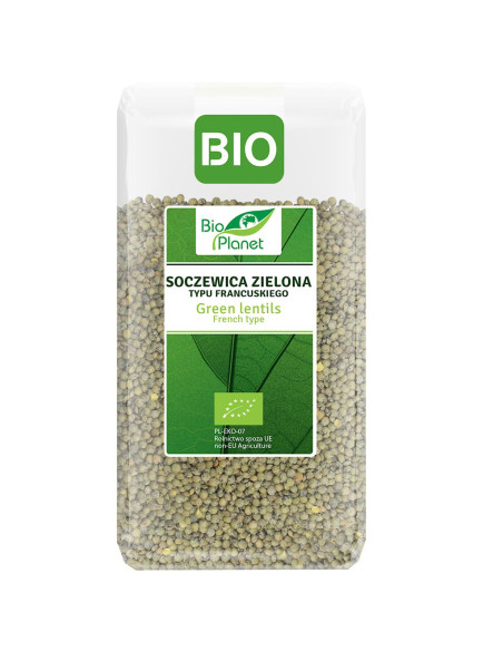 SOCZEWICA ZIELONA TYPU FRANCUSKIEGO BIO 500 g - BIO PLANET