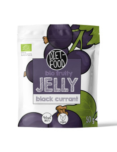 ŻELKI CZARNA PORZECZKA BEZ ŻELATYNY BIO 50 g - DIET-FOOD