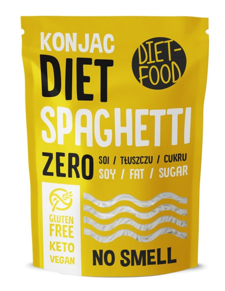MAKARON (KONJAC) SPAGHETTI BEZGLUTENOWY 270 g (200 g) - DIET-FOOD