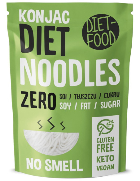 MAKARON (KONJAC) NOODLE BEZGLUTENOWY 270 g (200 g) - DIET-FOOD