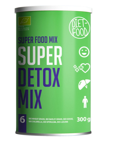 MIESZANKA SUPER DETOX MIX W PROSZKU BIO 300 g - DIET-FOOD