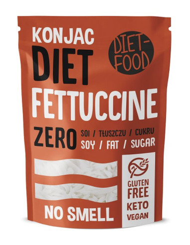 MAKARON (KONJAC) FETTUCCINE BEZGLUTENOWY 270 g (200 g) - DIET-FOOD