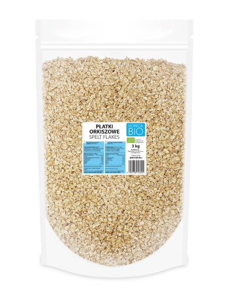PŁATKI ORKISZOWE BIO 3 kg - HORECA (BIO PLANET)