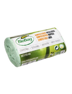 WORKI NA ODPADY BIO I ZMIESZANE 6 L 30 szt. (KOMPOSTOWALNE I BIODEGRADOWALNE) - BIOBAG