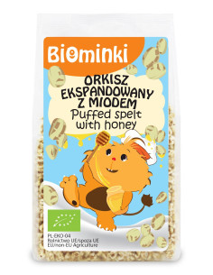 ORKISZ EKSPANDOWANY Z MIODEM BIO 210 g - BIOMINKI