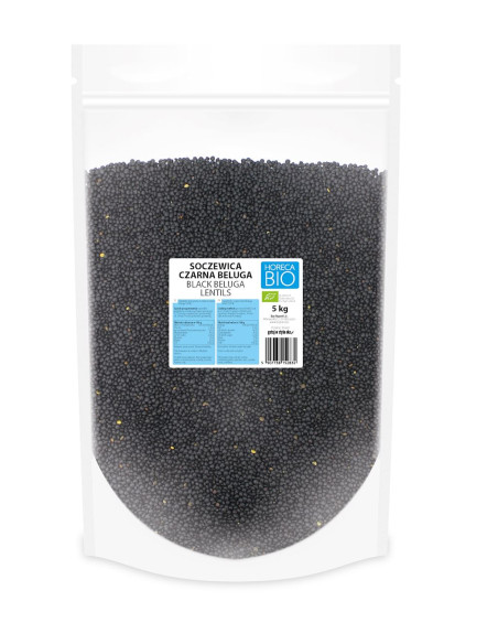 SOCZEWICA CZARNA BELUGA BIO 5 kg - HORECA (BIO PLANET)