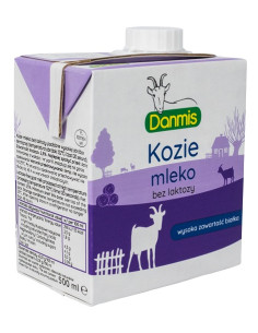 KOZIE MLEKO BEZ LAKTOZY UHT (2,5 % TŁUSZCZU) 500 ml - DANMIS